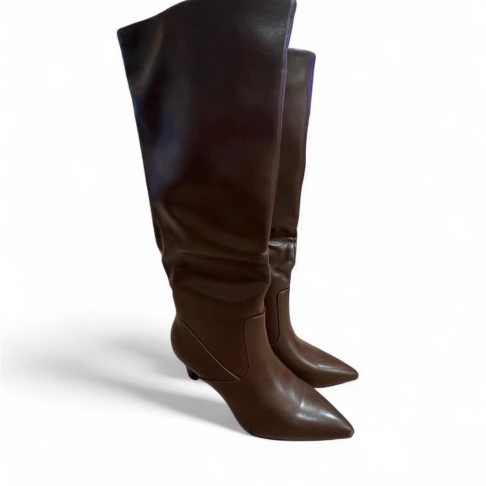 Elegant Brown Knee-High Women's Boots